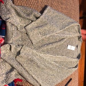 Green & White Open Cardigan - BRAND NEW WITH TAGS